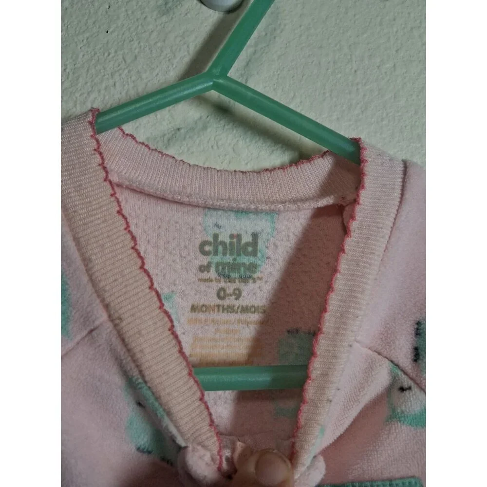 Carter's Fleece Sleep Sack Owls Infant Baby Pink Girls 0-9 Months